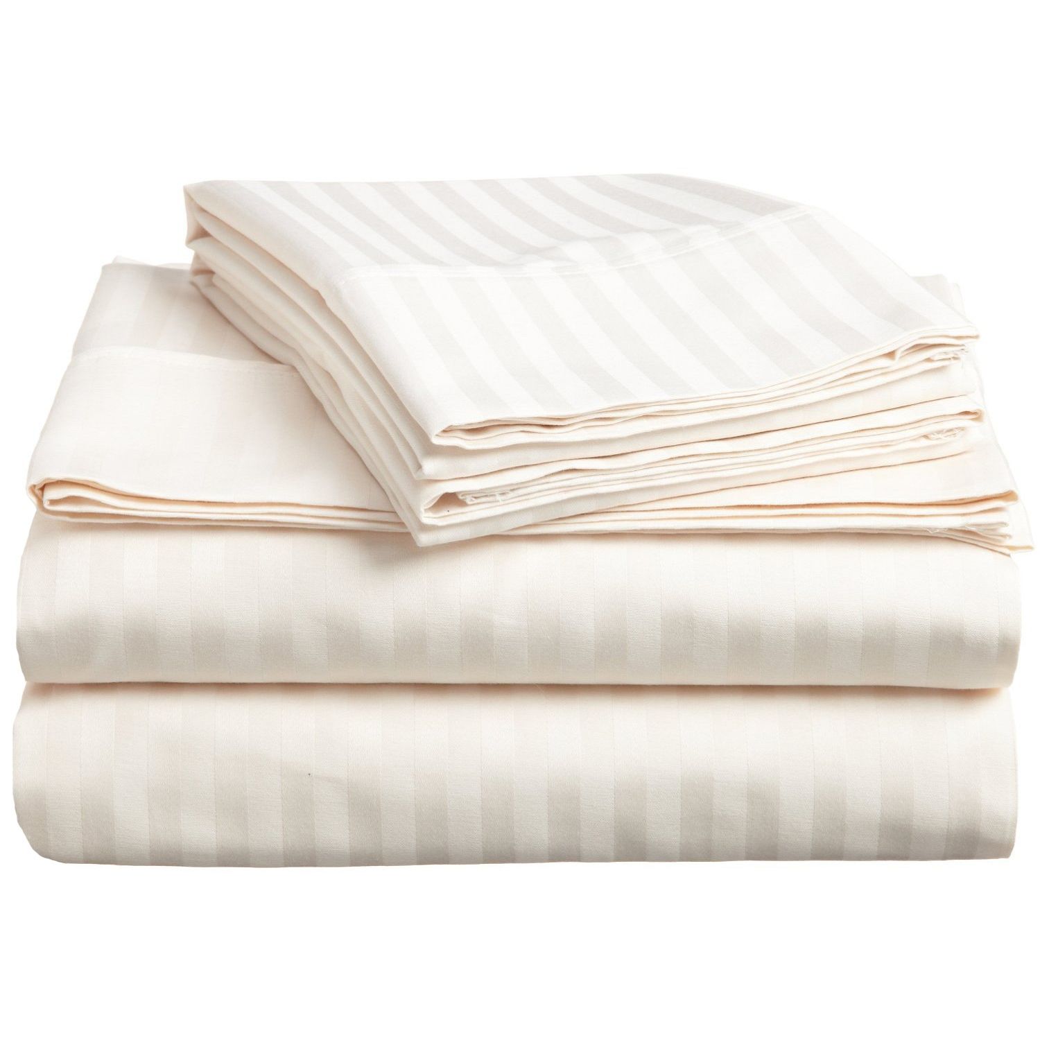 Striped Soft Sheet Set, 300ThreadCount, Premium LongStaple Cotton, 17 Colors